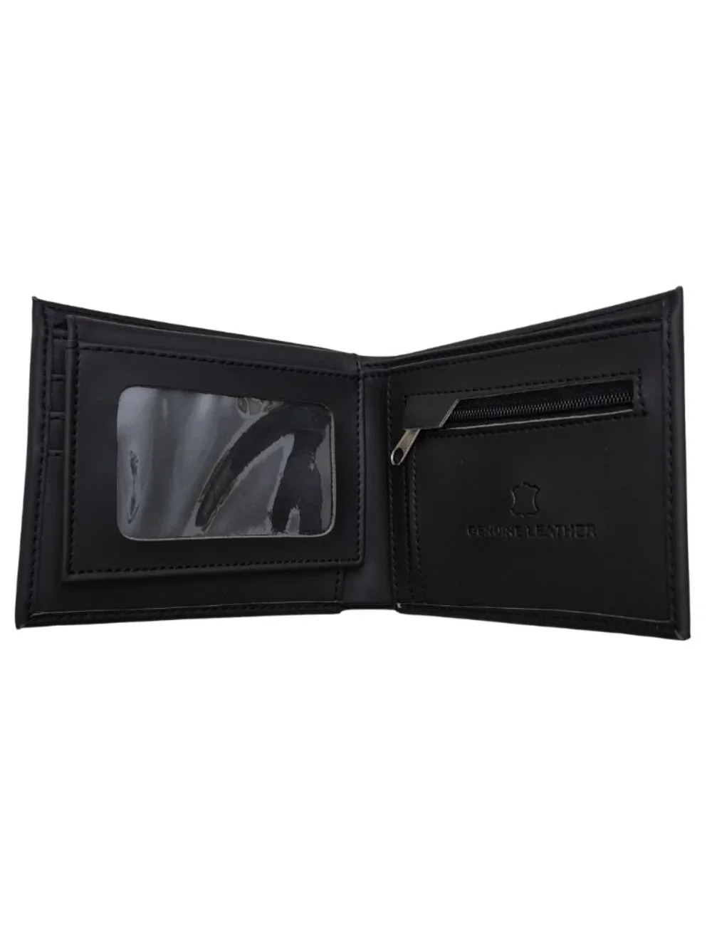 Men's Bi-fold Wallet Black - Genuine Peruvian Leather - New with Box